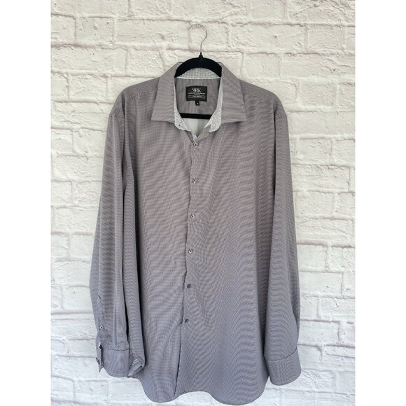 WRK Men’s Button Up Shirt 4-Way Stretch Work Rest Karma Long Sleeve Size 18 - Picture 15 of 15